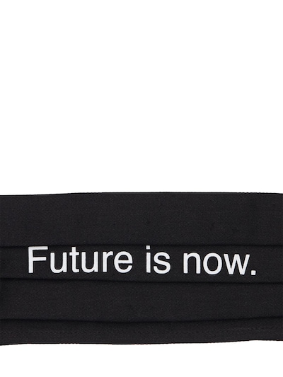 “FUTURE IS NOW”棉质口罩展示图