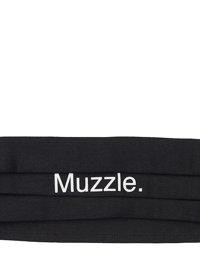 “MUZZLE”印花棉质口罩展示图