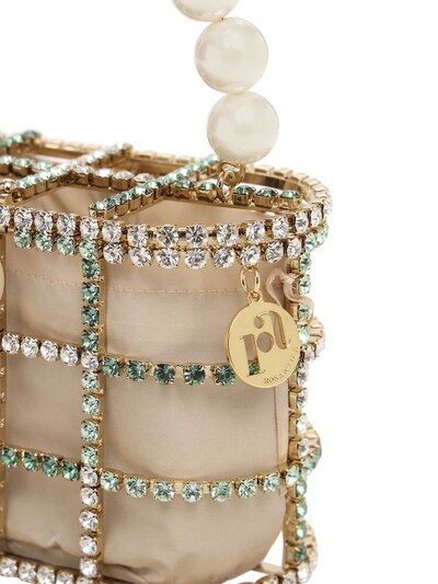 “HOLLI”水晶&人造珍珠盒形包展示图