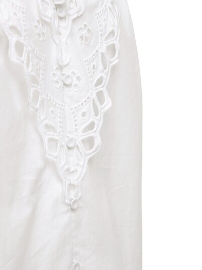 “SANDRA”褶饰棉质府绸衬衫展示图