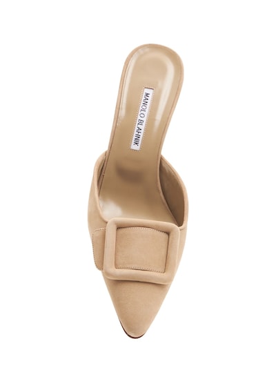 50毫米"MAYSALE"麂皮穆勒鞋展示图