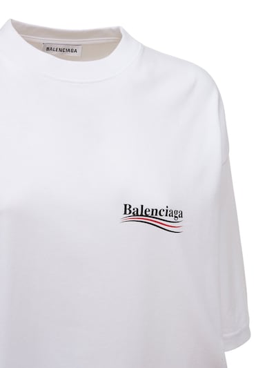 OVERSIZE POLITICAL LOGO JERSEY T-SHIRT展示图