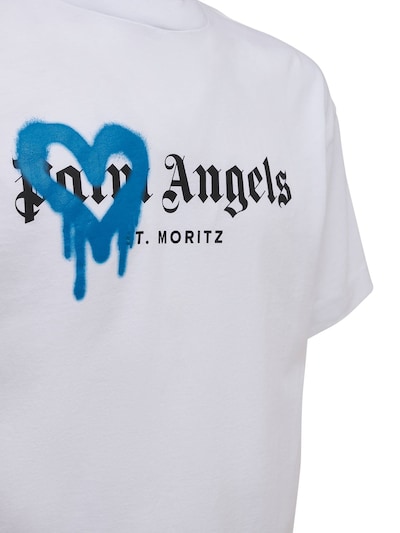 ST MORITZ HEART SPRAY COTTON T-SHIRT展示图