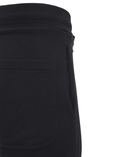 LOGO棉质平纹针织运动裤展示图