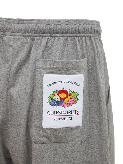 “CUTEST OF THE FRUITS”LOGO棉质短裤展示图