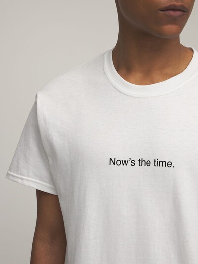 “NOW'S THE TIME”棉质T恤展示图