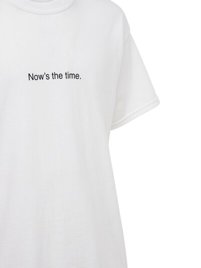 “NOW'S THE TIME”棉质T恤展示图