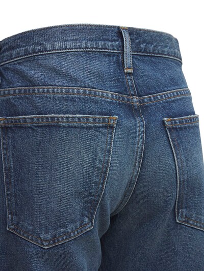 “KERRIE”中腰直筒棉质牛仔裤展示图