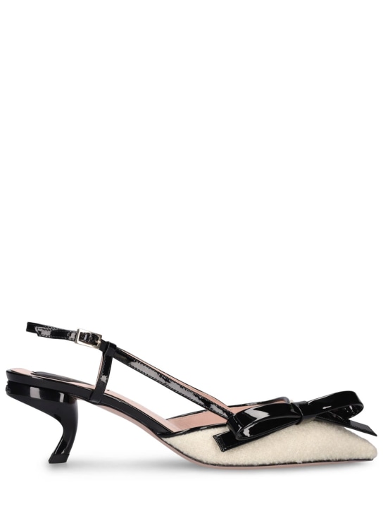 ■Roger Vivier■Virgule 55 フラワー スリングバック パンプス Roger Vivier◇VIRGULE◇スリングバック パンプス 55MM (Roger
