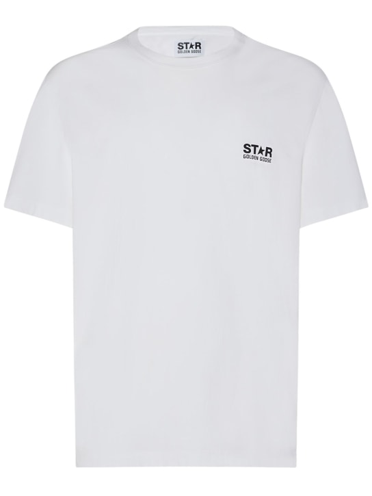 Big star logo cotton t-shirt - Golden Goose - Men | Luisaviaroma