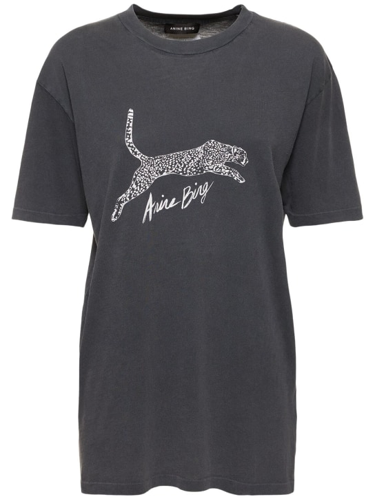 Walker spotted leopard cotton t-shirt - ANINE BING - Women