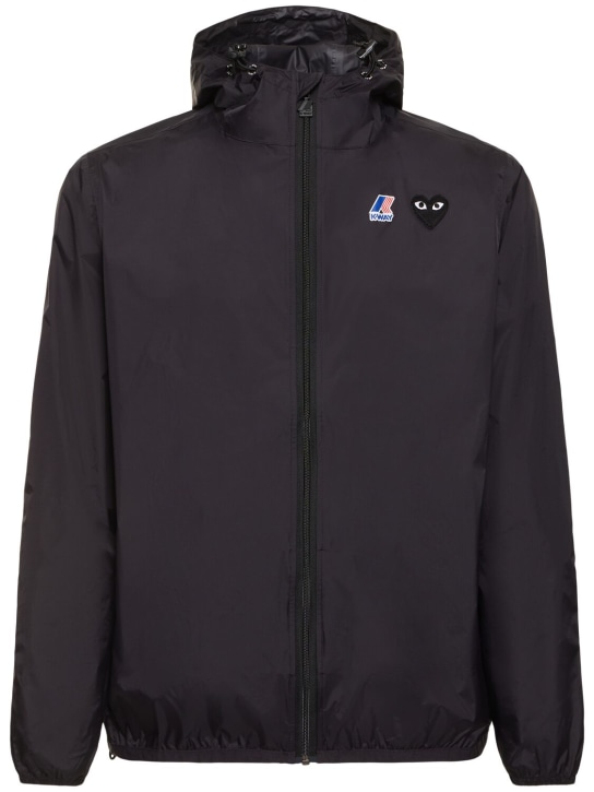 K-way black heart zip jacket - Comme des Garçons Play - Men K-way black heart zip jacket - Comme des Garçons Play - Men