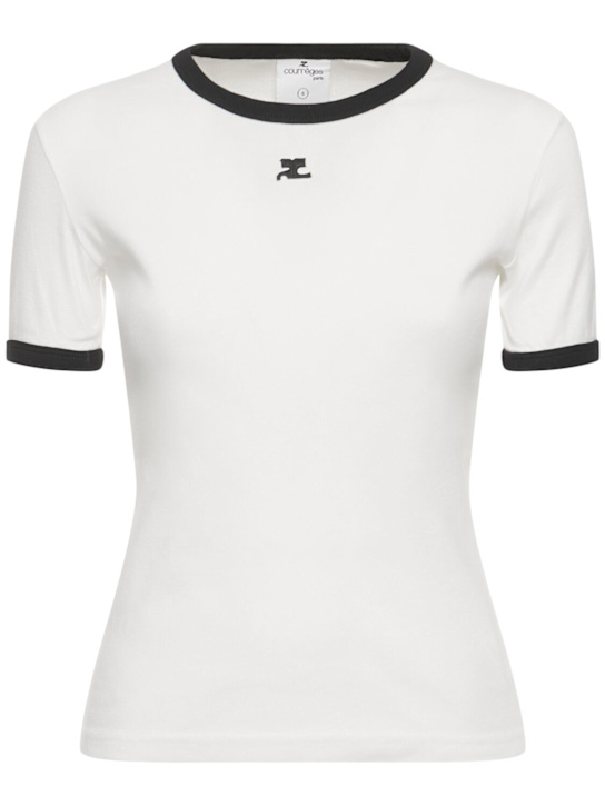Tシャツ・カットソー COURREGES SIGNATURE CONTRAST T-SHIRT SIGNATURE CONTRAST T-SHIRT - courrèges (クレージュ)