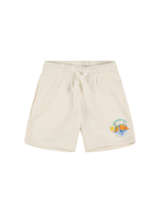 Printed cotton sweat shorts - Casablanca - Boys  | Luisaviaroma