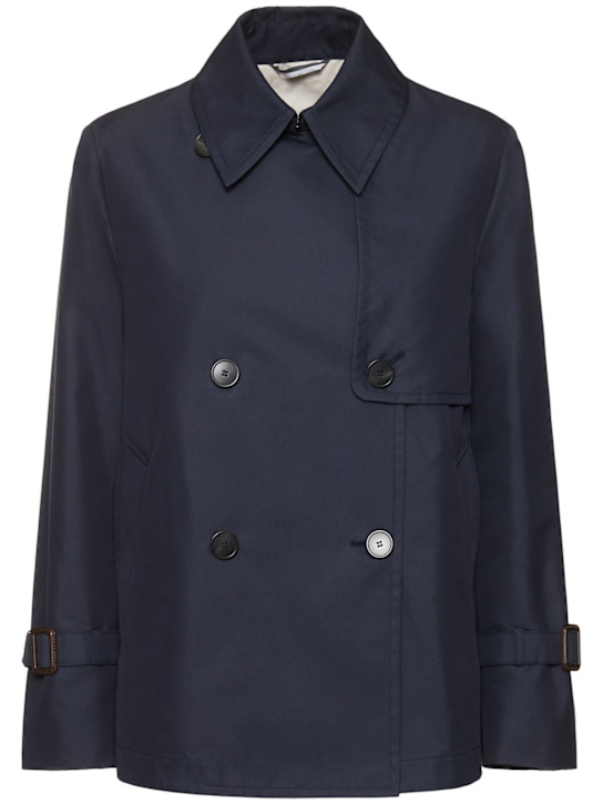 WEEKEND MAX MARA [ビリア] ショート トレンチ ビリア] テクニカル コットン ギャバジン ショート トレンチ