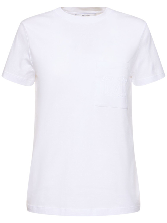 Papaia コットンジャージーサティーンtシャツ - Max Mara
