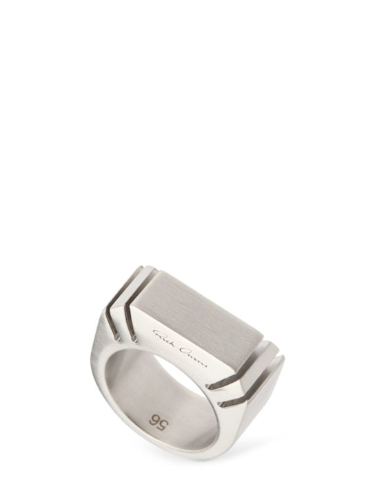 人気便利グッズ Cut beveled ring - Rick Owens - Men | Luisaviaroma アクセサリー