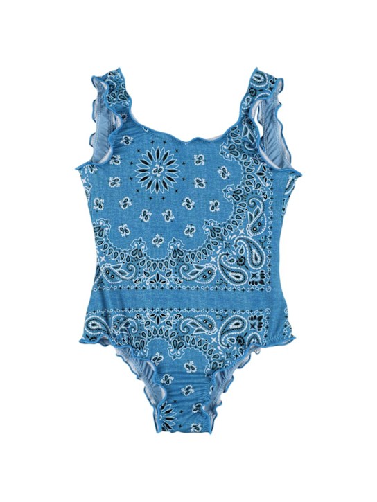 水着・ビーチグッズその他 MC2 SAINT BARTH 'Soleil' one-piece swimsuit Blue Woman solid colors one piece swimsuits – MC2 Saint Barth