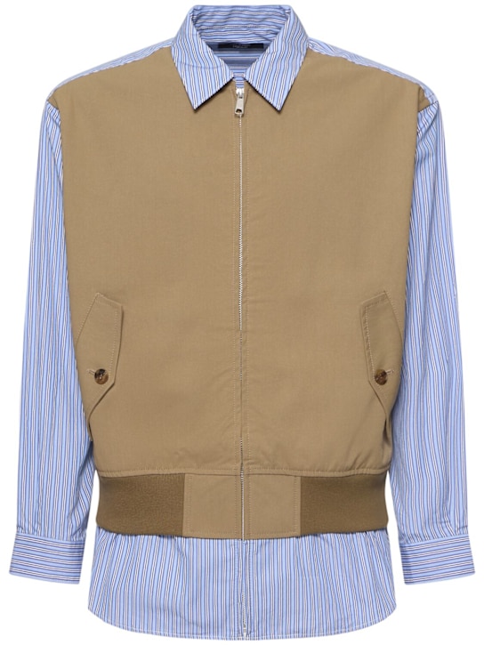 Cotton striped patchwork jacket - Comme des Gar&#231;ons Homme - Men  | Luisaviaroma