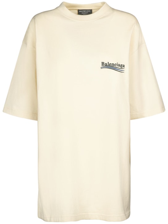 Political campaign cotton t-shirt - Balenciaga - Women Political campaign cotton t-shirt - Balenciaga - Women