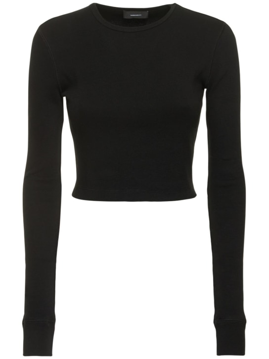 Hb long sleeve stretch cotton t-shirt - Wardrobe.nyc - Women
